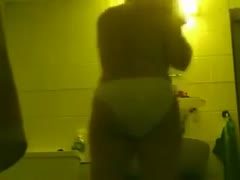 My aged, lustful, white wife in the bathtubs with a fantastically enormous, fat ass
